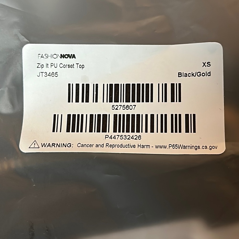 Fashion nova zip it up corset top